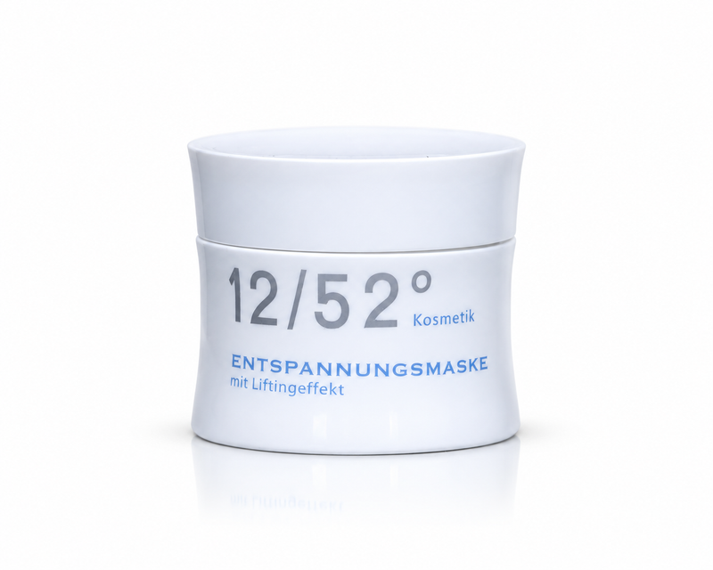 Entspannungsmaske der Pflegeserie 12/52° Kosmetik