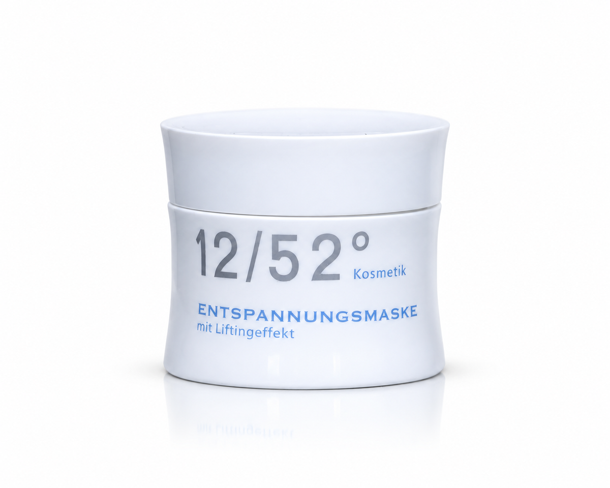 Entspannungsmaske der Pflegeserie 12/52° Kosmetik

